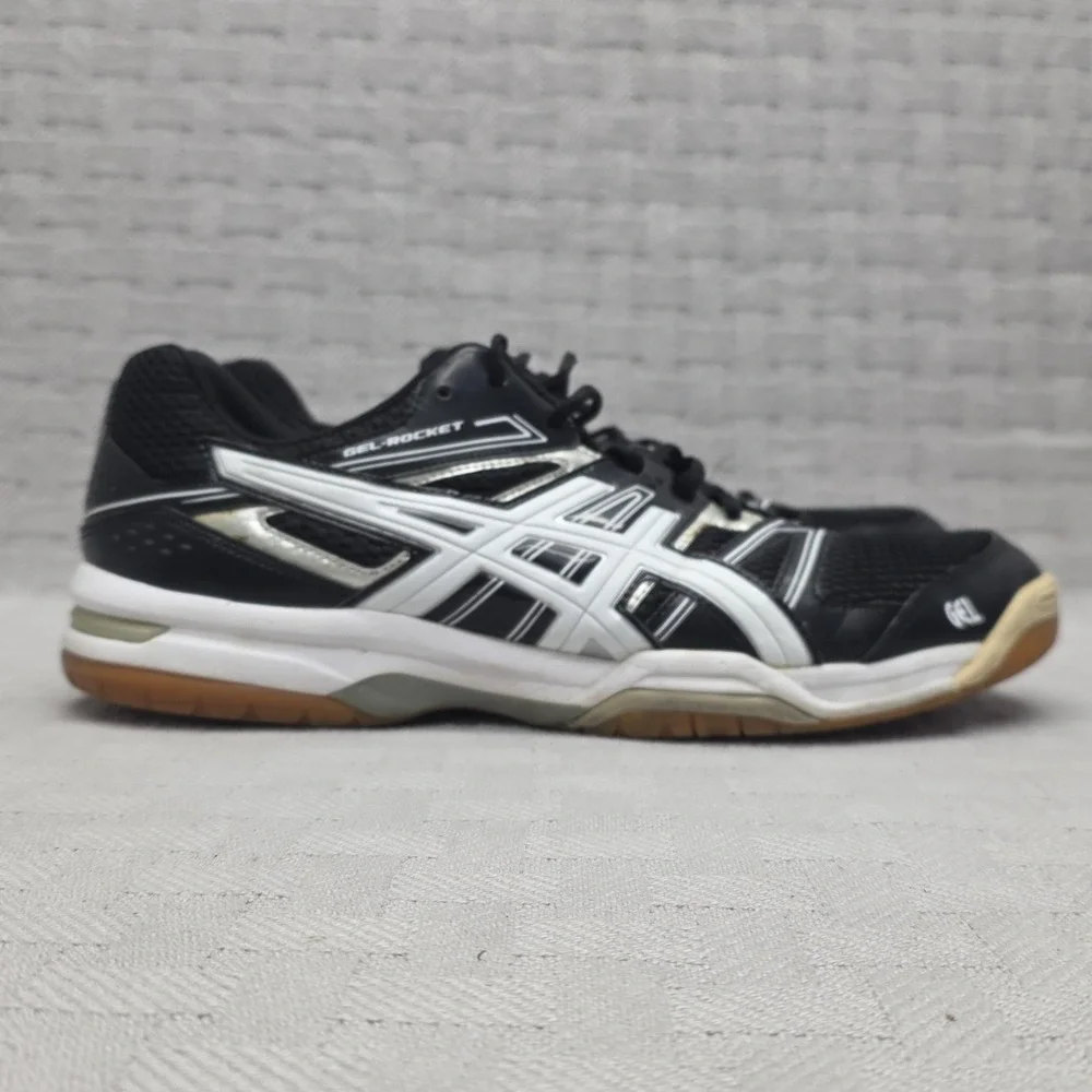 Asics Gel-Rocket 7 Volleyball Shoes Men Size 10.5 B405N Trainers Black